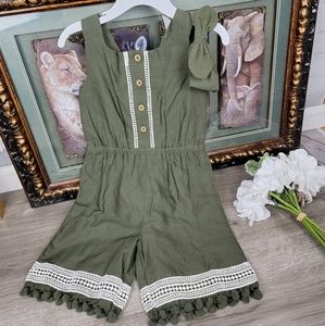 TOMMY BAHAMA Romper with Matching Headband